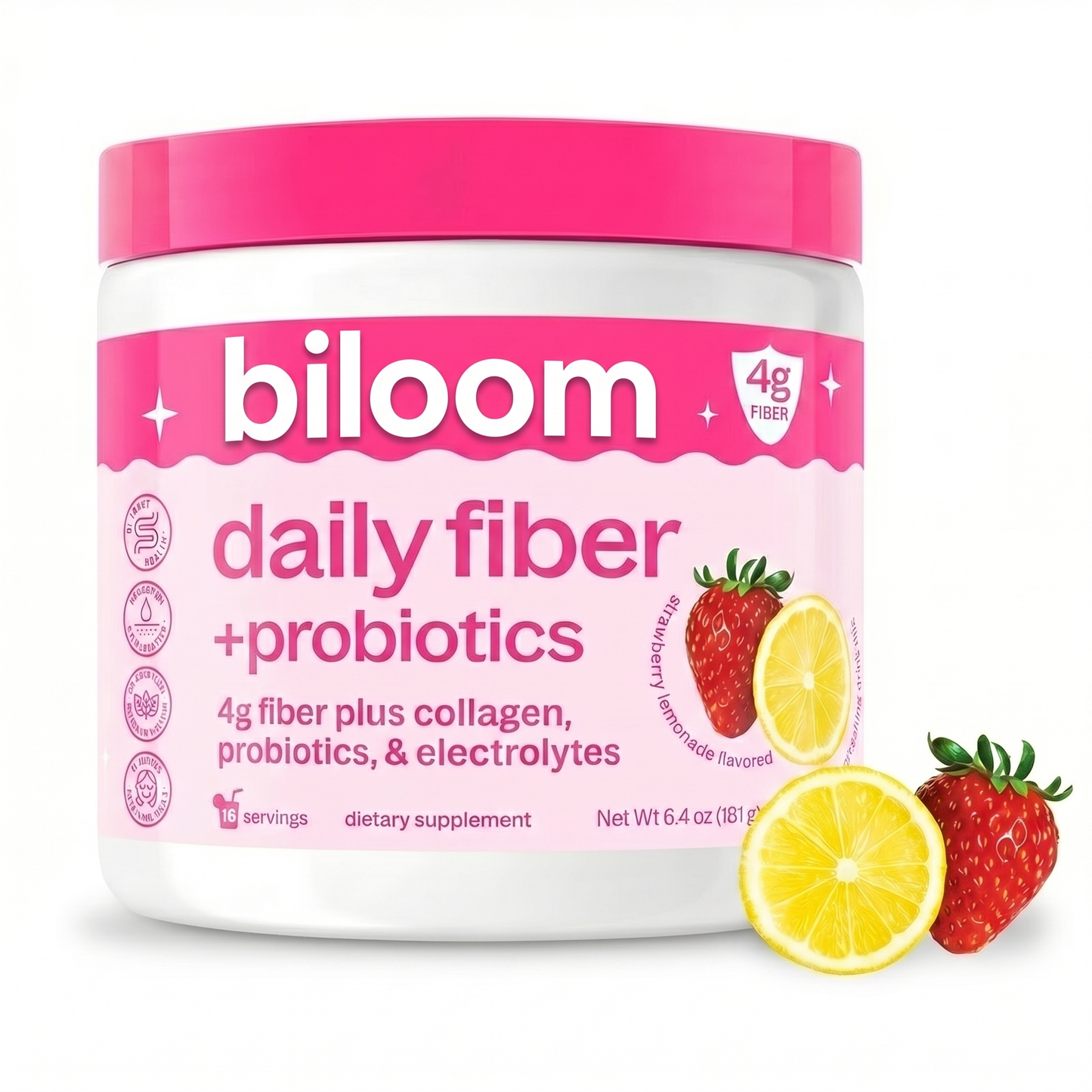 Biloom Daily Fiber + Probiotics — The Gentle 4-in-1 That Calms Your Belly